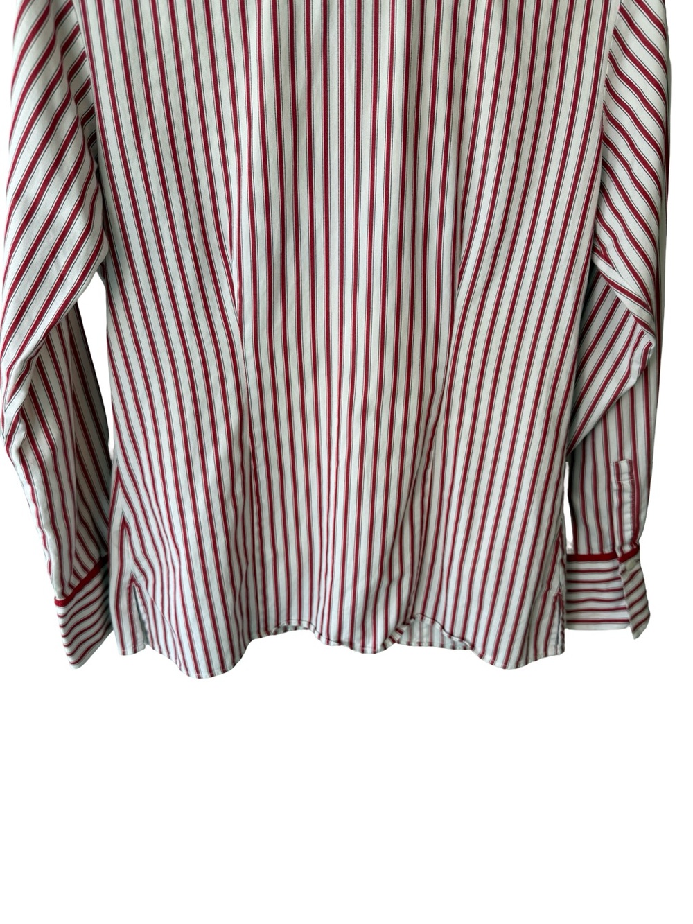 Pendleton Red and White Striped Button-Down Shirt Size 4 Preppy Coastal Grandma - Picture 14 of 14